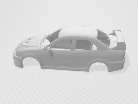 Mitsubishi lancer evo 5 3D-printmodel