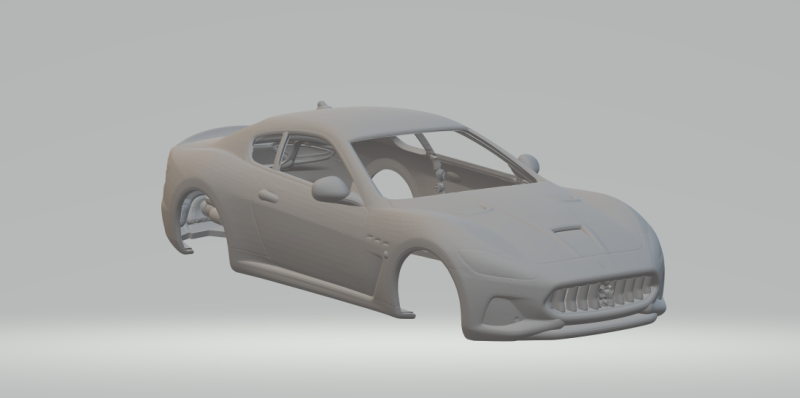 Maserati gran turismo 3D Принт Модель .c4d .max .obj .3ds .fbx .stl .blend