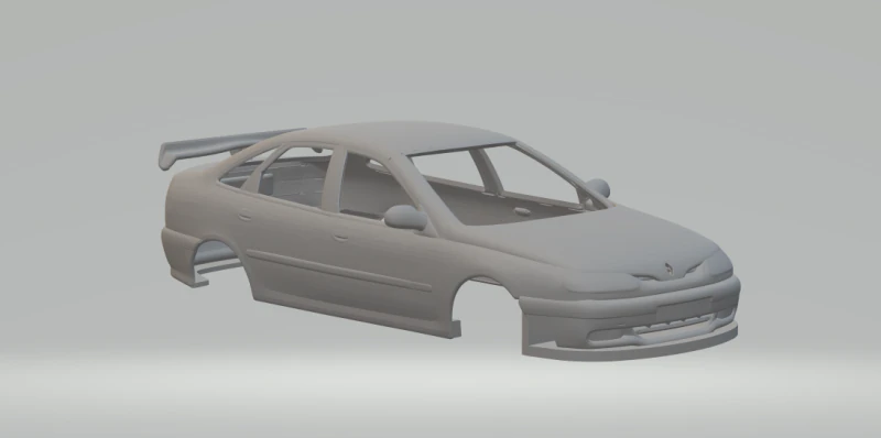 Renault laguna race 3D Print Model .c4d .max .obj .3ds .fbx .stl .blend 