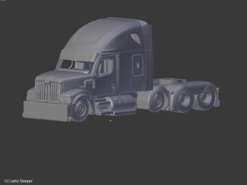 WESTER STAR 49X sleeper 3Dプリントモデル