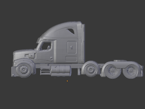 WESTER STAR 49X sleeper 3Dプリントモデル