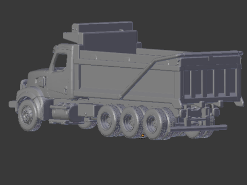 WESTER STAR 49X dumper 3Dプリントモデル