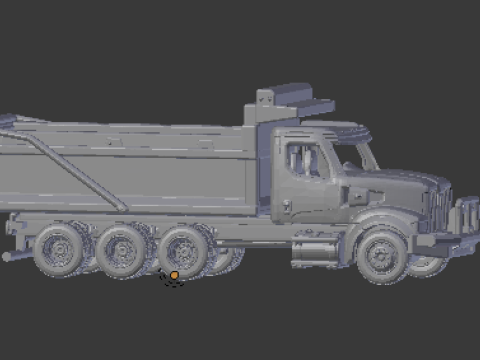 WESTER STAR 49X dumper 3Dプリントモデル