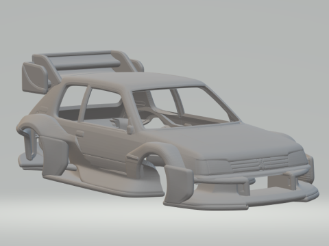 Pegeout 205 extreme 3D Print Model