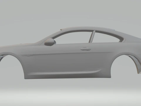 M6 mobil tertutup Model Cetak 3D