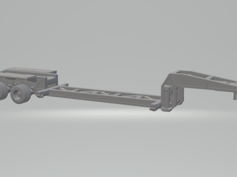 Container trailer Modèles 3D en vedette