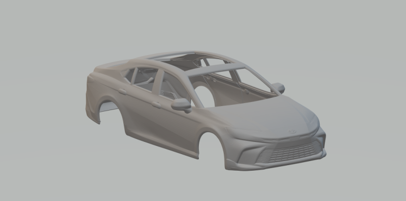 Toyota camry XV80 3D Print Model .c4d .max .obj .3ds .fbx .stl .blend