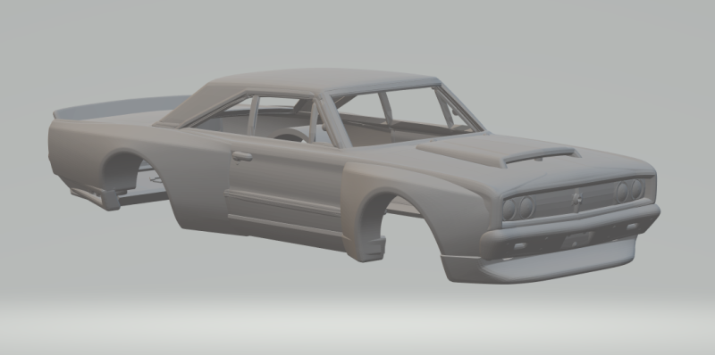 Dodge coronet custom Modèles 3D en vedette .c4d .max .obj .3ds .fbx .stl .blend