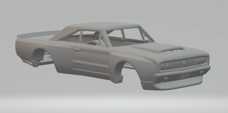 Dodge coronet custom 3D Print Model .c4d .max .obj .3ds .fbx .stl .blend 