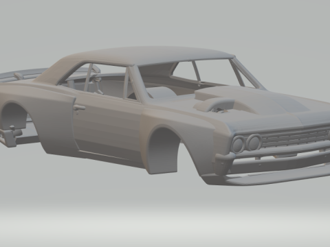 Chevrolet chevelle custom 3Dプリントモデル