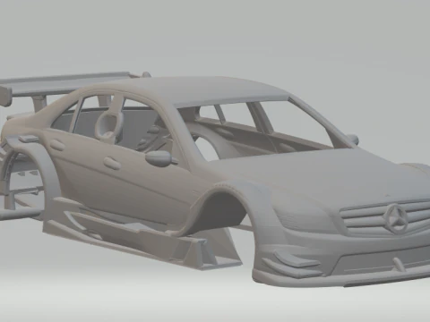 メルセデス C クラス 2007 dtm 3Dプリントモデル