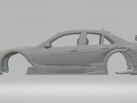 Mercedes c-class 2007 dtm 3D Print Model