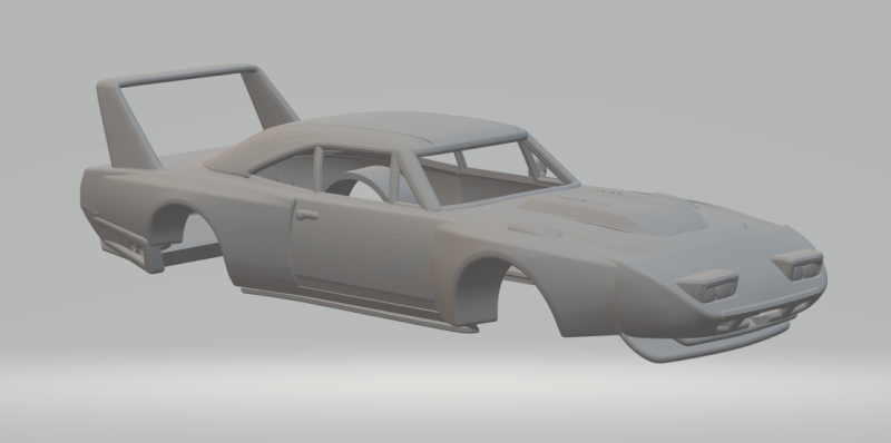 Dodge charger custom 3D Print Model .c4d .max .obj .3ds .fbx .stl .blend 