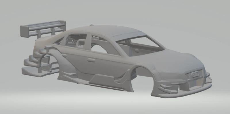 Audi a4 dtm 3D Print Model .c4d .max .obj .3ds .fbx .stl .blend 