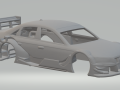 アウディ a4 dtm 3Dプリントモデル