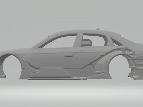 Audi a4 dtm 3D Print Model