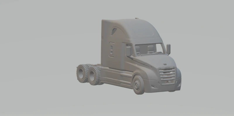 Грузовой лайнер Каскадия 3D Принт Модель .c4d .max .obj .3ds .fbx .stl .blend 