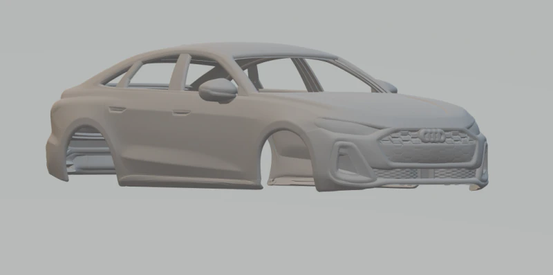 Audi a5 3generation 3D Print Model .c4d .max .obj .3ds .fbx .stl .blend