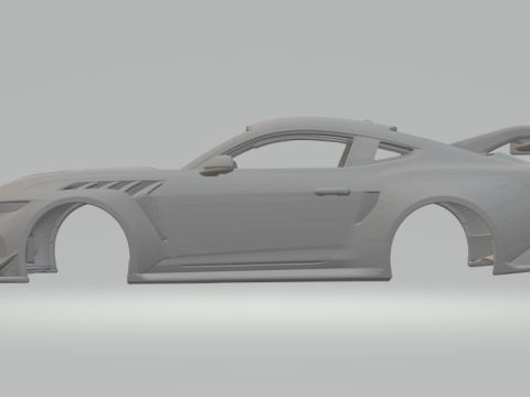 Mustang gtd 3D Druckmodell