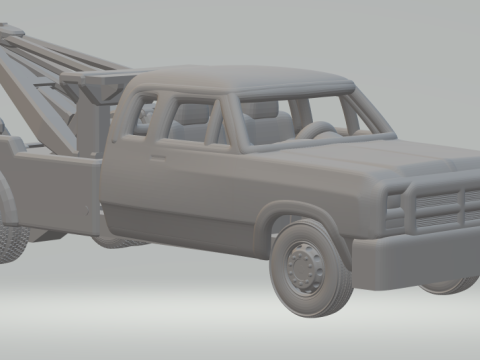 Dodge ram tow truck 3D Print Model