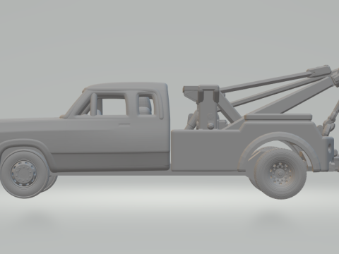 Dodge ram tow truck 3Dプリントモデル