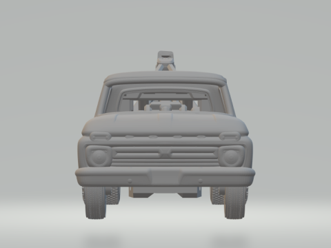 F series tow truck 3D Baskı Modeli