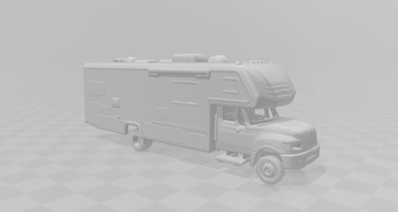Iternational motorhome 3D Print Model .c4d .max .obj .3ds .fbx .stl .blend 