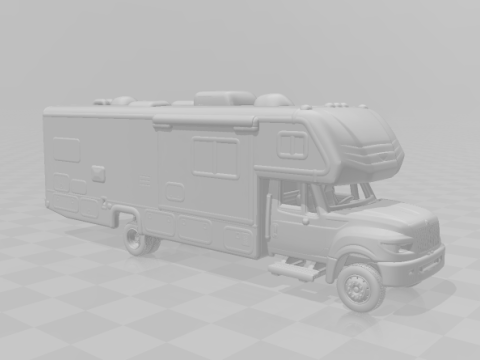 Iternational motorhome 3D Print Model