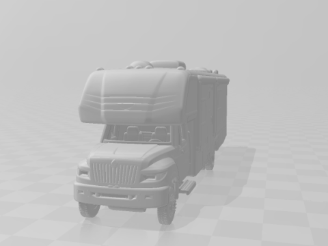 Iternational motorhome Model Cetak 3D