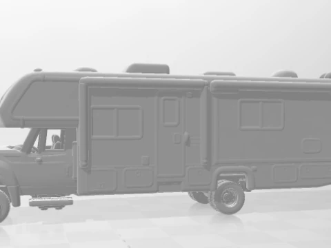 Iternational motorhome 3D Print Model