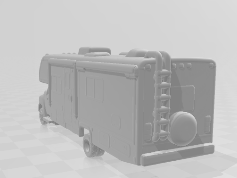 Iternational motorhome Model Cetak 3D