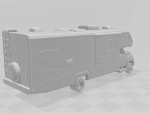Iternational motorhome 3D Print Model