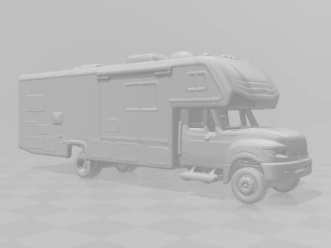 Iternational motorhome 3D Print Model