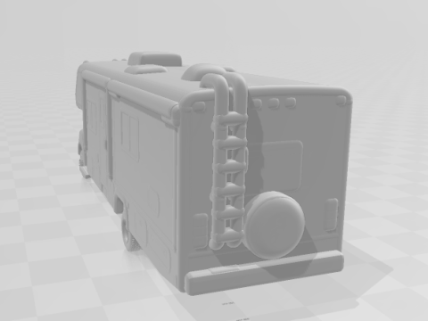 Iternational motorhome Model Cetak 3D
