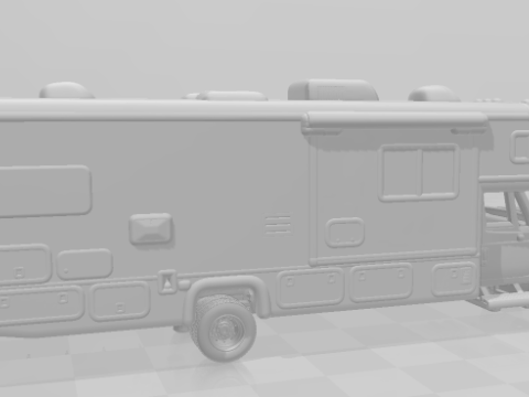 Iternational motorhome Model Cetak 3D