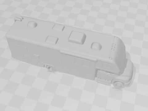 Iternational motorhome Model Cetak 3D