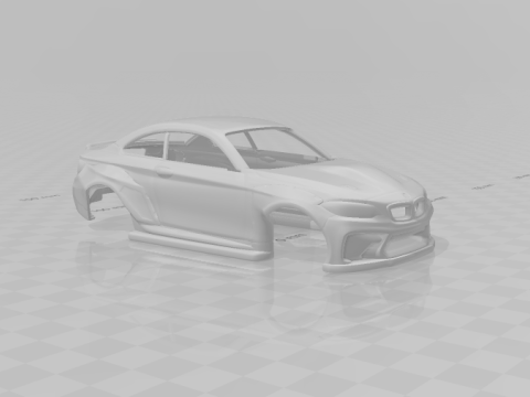 M2 drift car 3D-Druckmodell