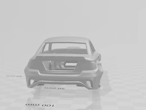M2 drift car 3D Print Model