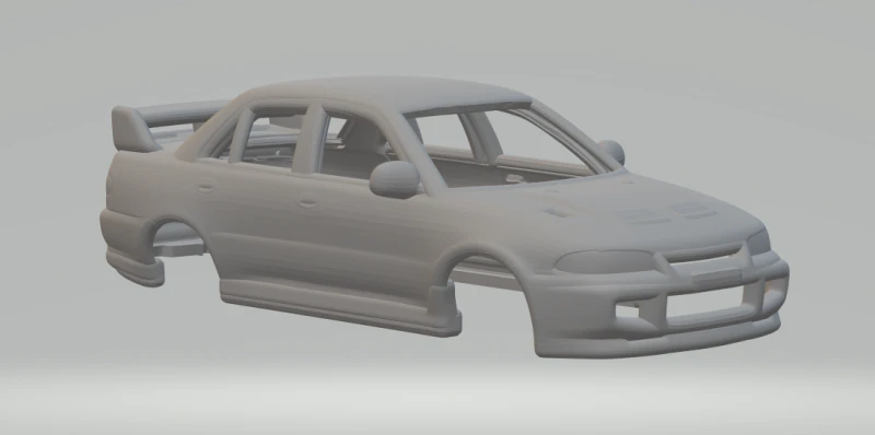 Mitsubishi lancer 3D Print Model .c4d .max .obj .3ds .fbx .stl .blend 