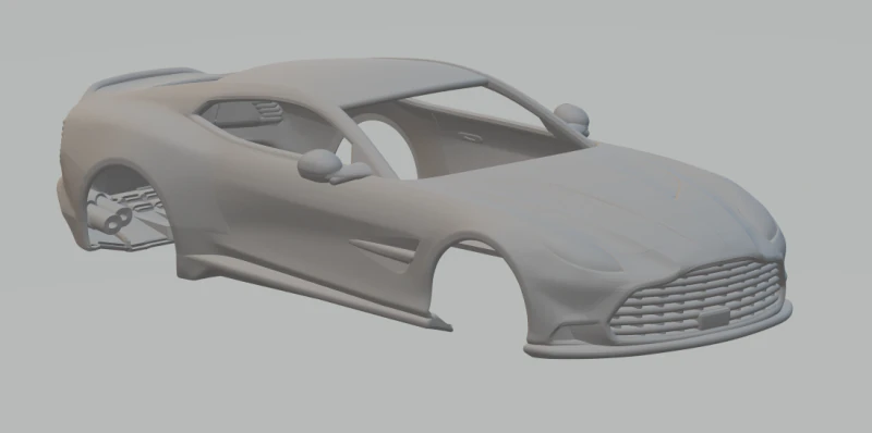 Aston Martin Vanquish 3D Print Model .c4d .max .obj .3ds .fbx .stl .blend 