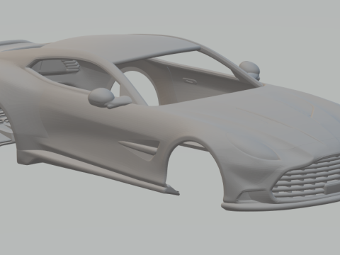 Aston Martin Vanquish 3D Print Model