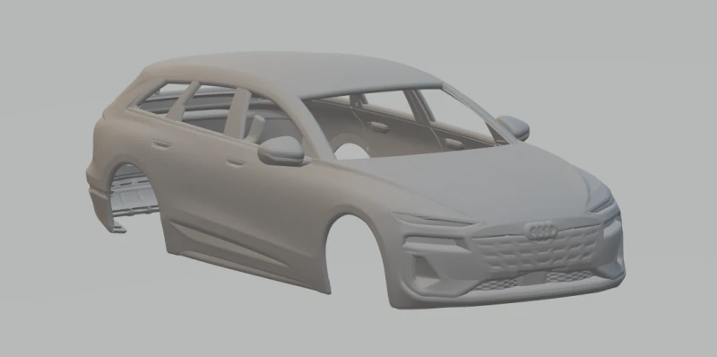 Audi a6 avant 3D Print Model .c4d .max .obj .3ds .fbx .stl .blend