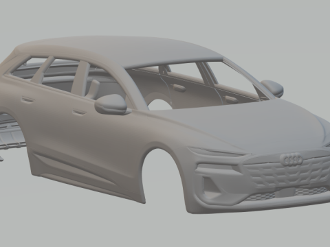 Audi a6 avant 3D Baskı Modeli