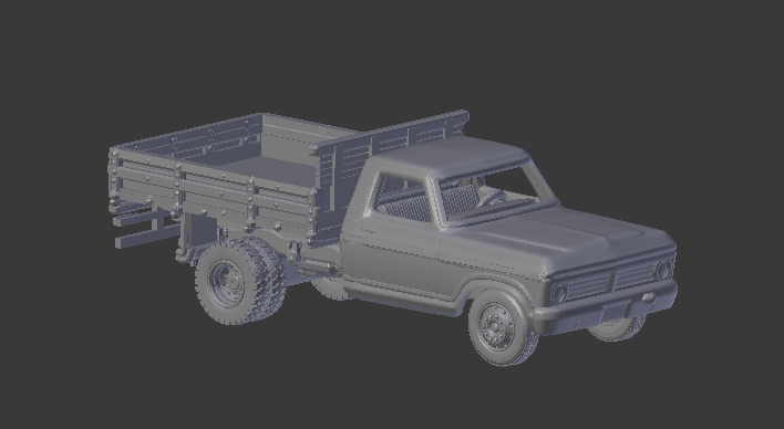 F150 flatbed brazil 3Dプリントモデル .c4d .max .obj .3ds .fbx .stl .blend