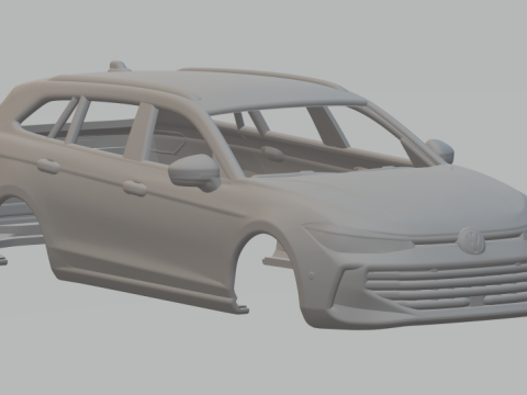 Volkswagen passat 3D Baskı Modeli