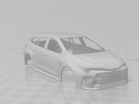 Toyota corolla gr wagon Model Cetak 3D