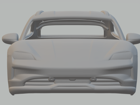 Porsche Taycan Sport Turismo 3D प्रिंट मॉडल