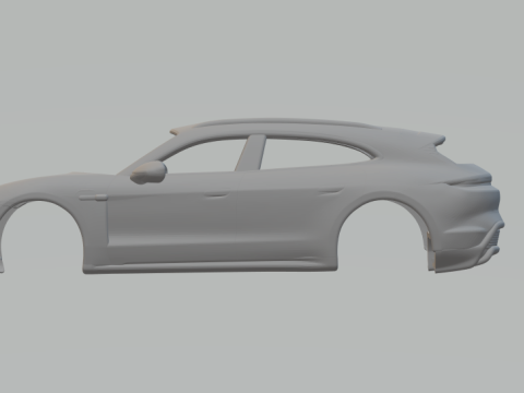 Porsche Taycan Sport Turismo 3D प्रिंट मॉडल
