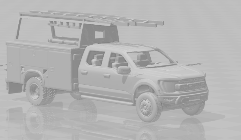 F series truck 3D Принт Модель .c4d .max .obj .3ds .fbx .stl .blend