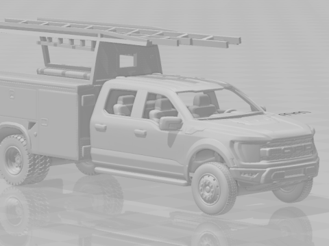 F series truck 3D Print Model